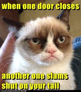 Grumpy Cat When One Door Closes